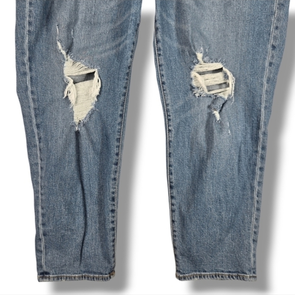 Old Navy High Rise OG Straight Jean Distressed Secret Smooth Pocket Size 18 - Picture 6 of 13